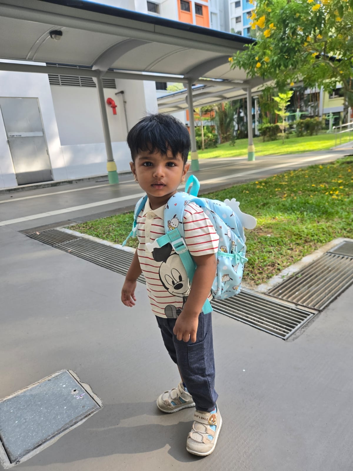 clingy toddler first day of school